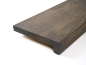 Preview: Windowsill Oak Select Natur A/B 26 mm, finger joint lamella, graphite oiled, with overhang